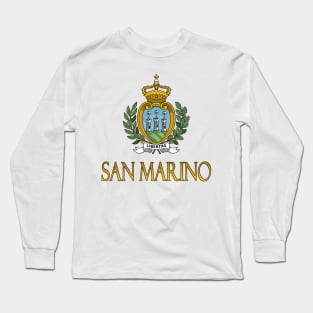 San Marino - Coat of Arms Design Long Sleeve T-Shirt